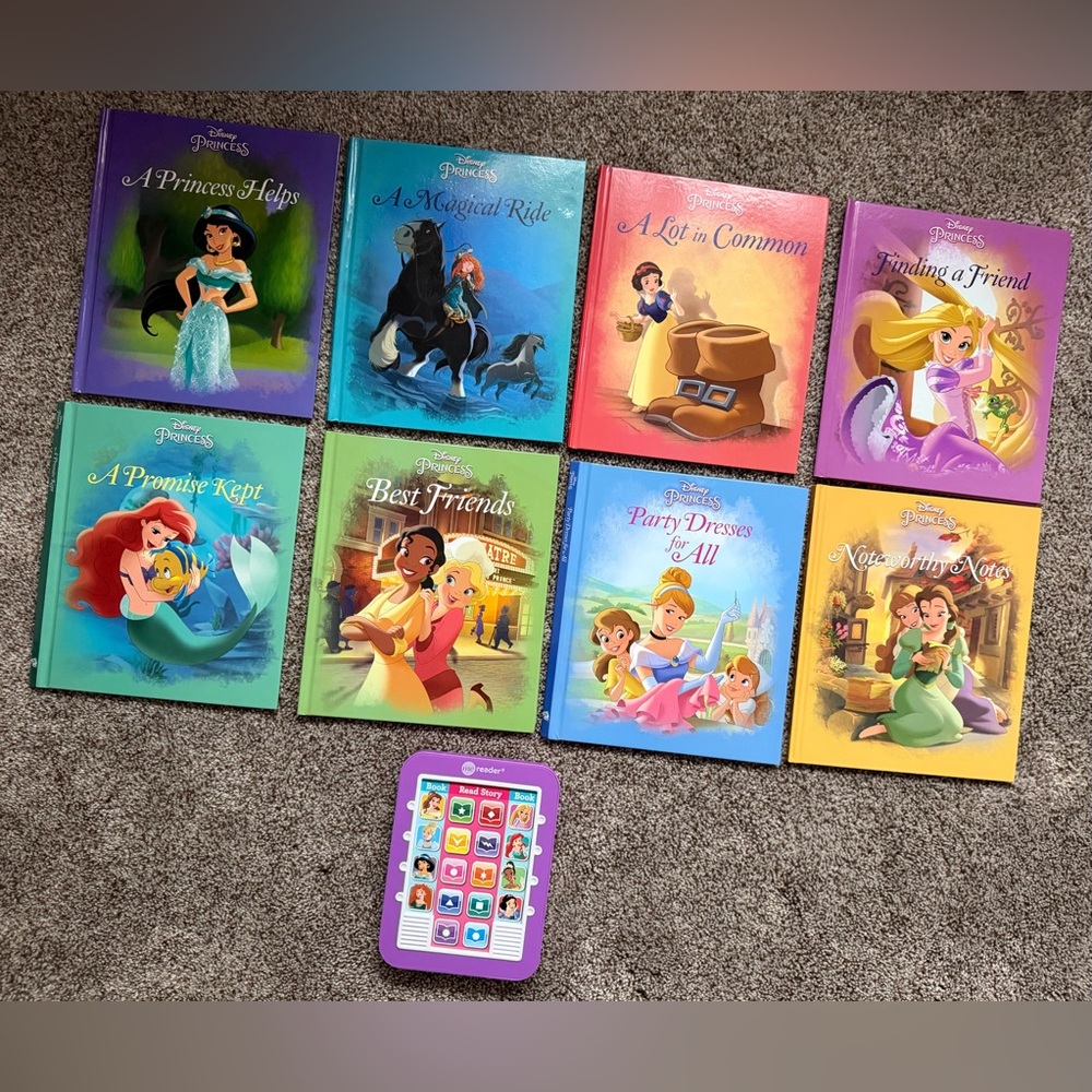 Disney Princess Me Reader 8-Book Set and Electronic Reader Sound Hardcover Books - Picture 4 of 4